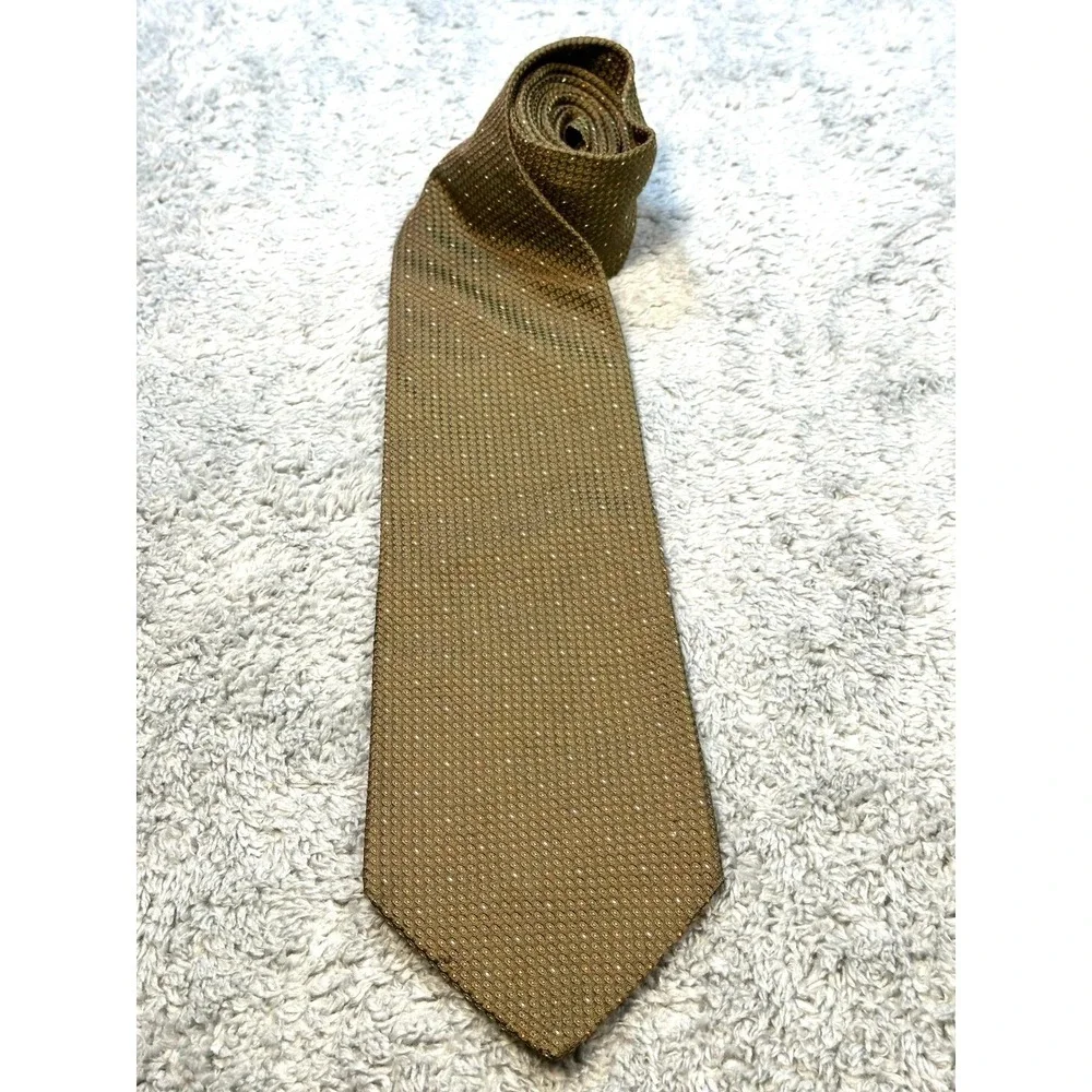 Vintage Pierre Balmain Necktie Green‎ Diamond tie 100% silk wide long